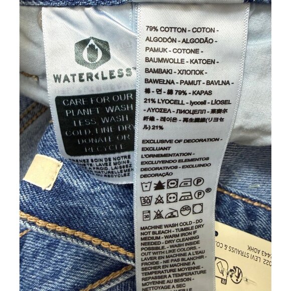 Levi's Womens High Rise Baggy Dad Straight Ankle Length Jeans PLus sz 16 W New - Picture 7 of 11